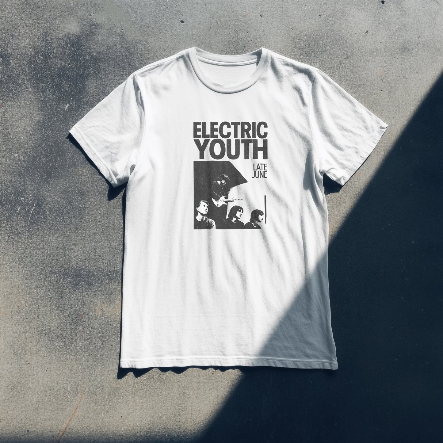 ELECTRIC YOUTH 'LATE JUNE' WHITE T-SHIRT