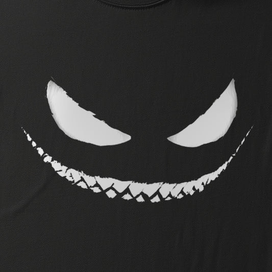 SINISTER SMILE - BLACK HALLOWEEN T-SHIRT