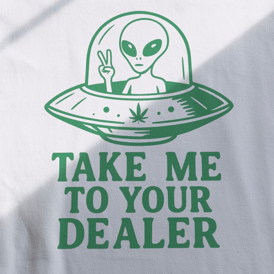 TAKE ME TO YOUR DEALER - REGULAR FIT WHITE T-SHIRT