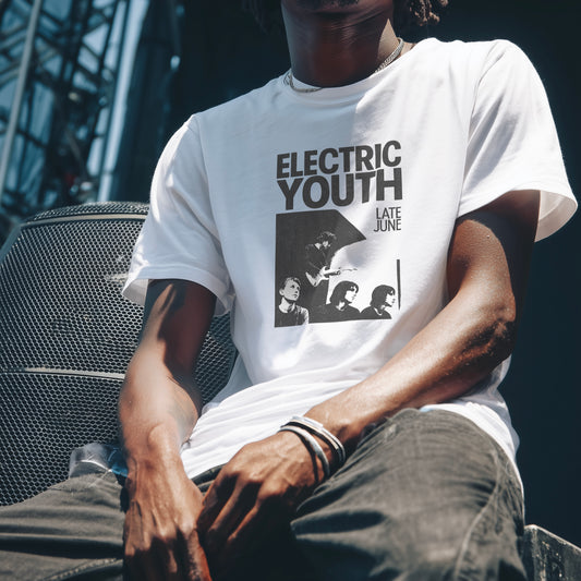 ELECTRIC YOUTH 'LATE JUNE' WHITE T-SHIRT