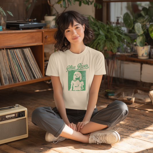 BLUE RIVER 'MORE LIGHT, LESS SHADE' WHITE T-SHIRT