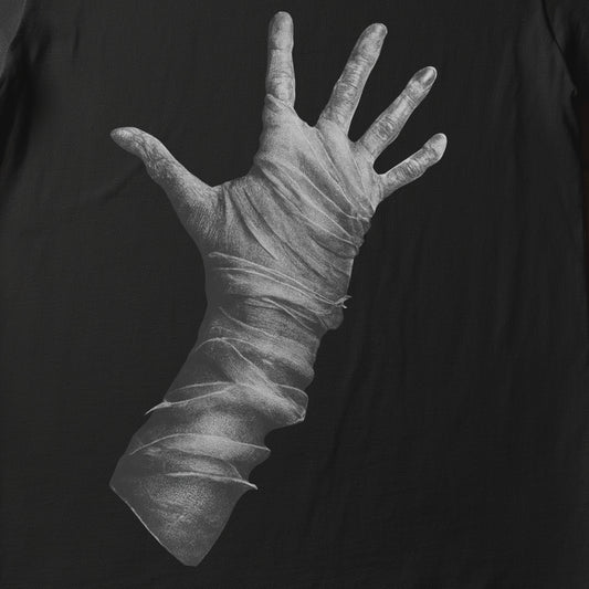 MUMMY HAND - BLACK HALLOWEEN T-SHIRT