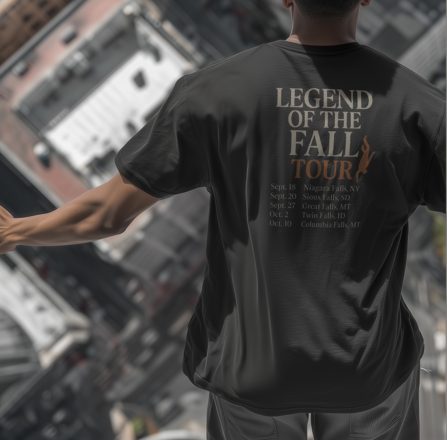 FALL GUY 'LEGEND OF THE FALL' BLACK T-SHIRT