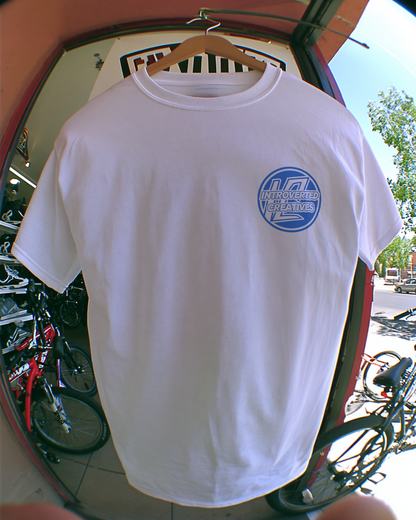 INTROVERTED CREATIVES - REGULAR FIT LOGO WHITE T-SHIRT