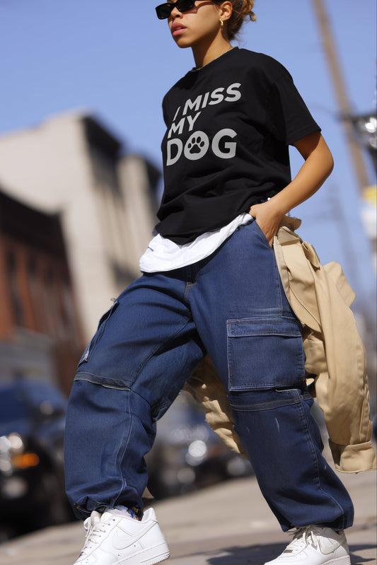 I MISS MY DOG - BLACK T-SHIRT