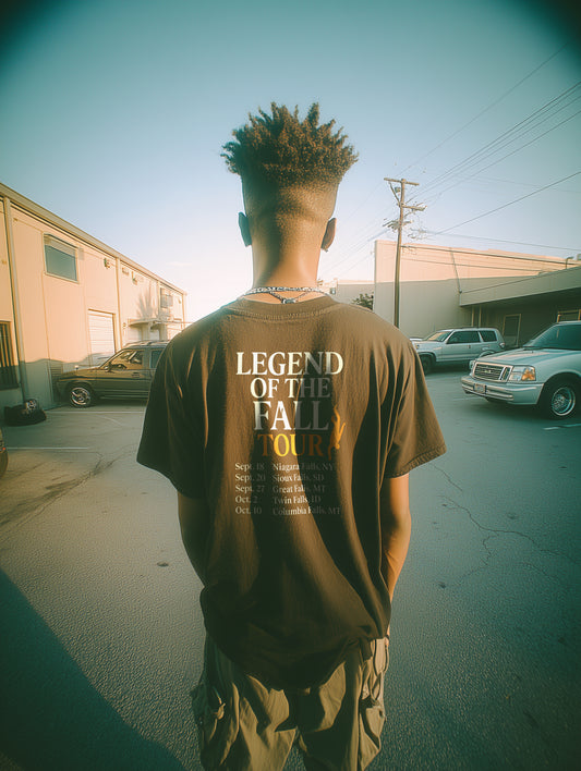 FALL GUY 'LEGEND OF THE FALL' BLACK T-SHIRT