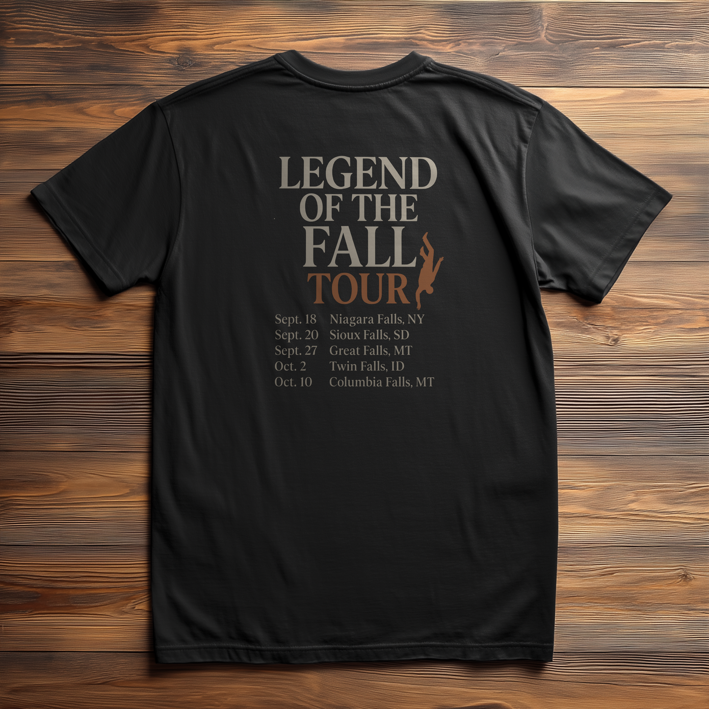 FALL GUY 'LEGEND OF THE FALL' BLACK T-SHIRT