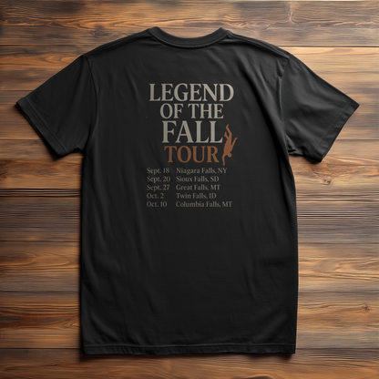 FALL GUY 'LEGEND OF THE FALL' BLACK T-SHIRT