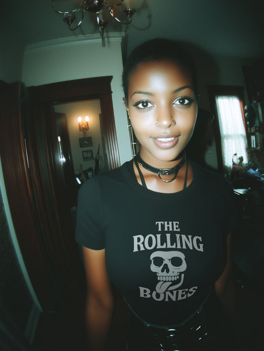 THE ROLLING BONES - BLACK HALLOWEEN T-SHIRT