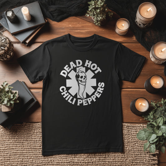 DEAD HOT CHILLI PEPPERS - BLACK HALLOWEEN T-SHIRT