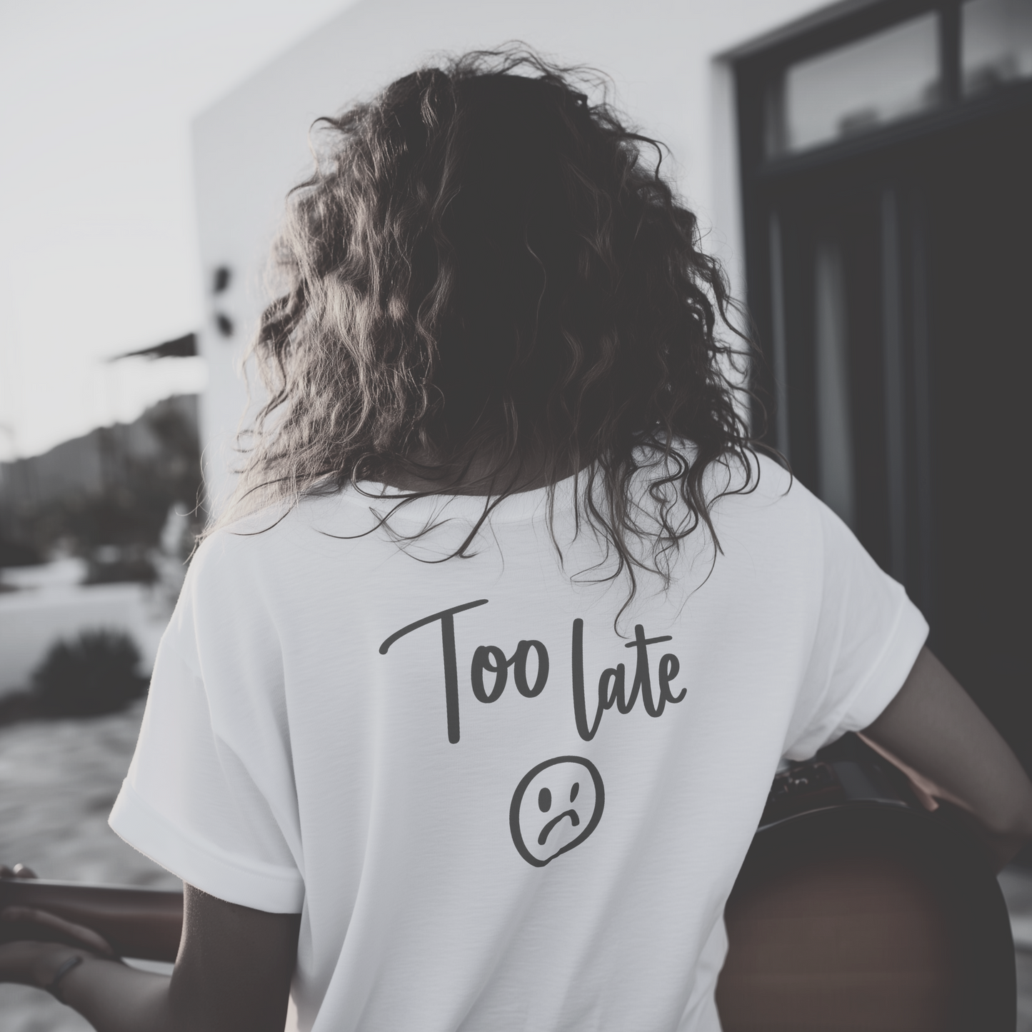LOVE HERTZ 'TOO LATE' WHITE T-SHIRT
