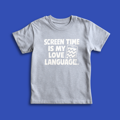 SCREEN TIME - KIDS HEATHER GRAY T-SHIRT