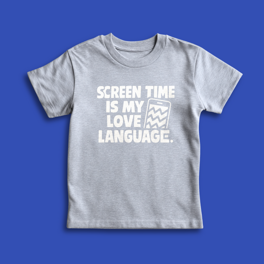 SCREEN TIME - KIDS HEATHER GRAY T-SHIRT