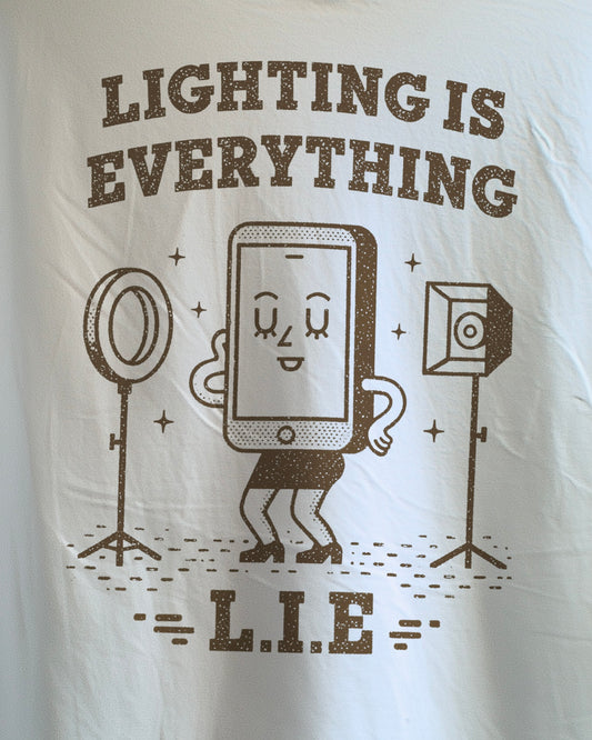 LIGHTING IS EVERYTHING - REGULAR WHITE T-SHIRT