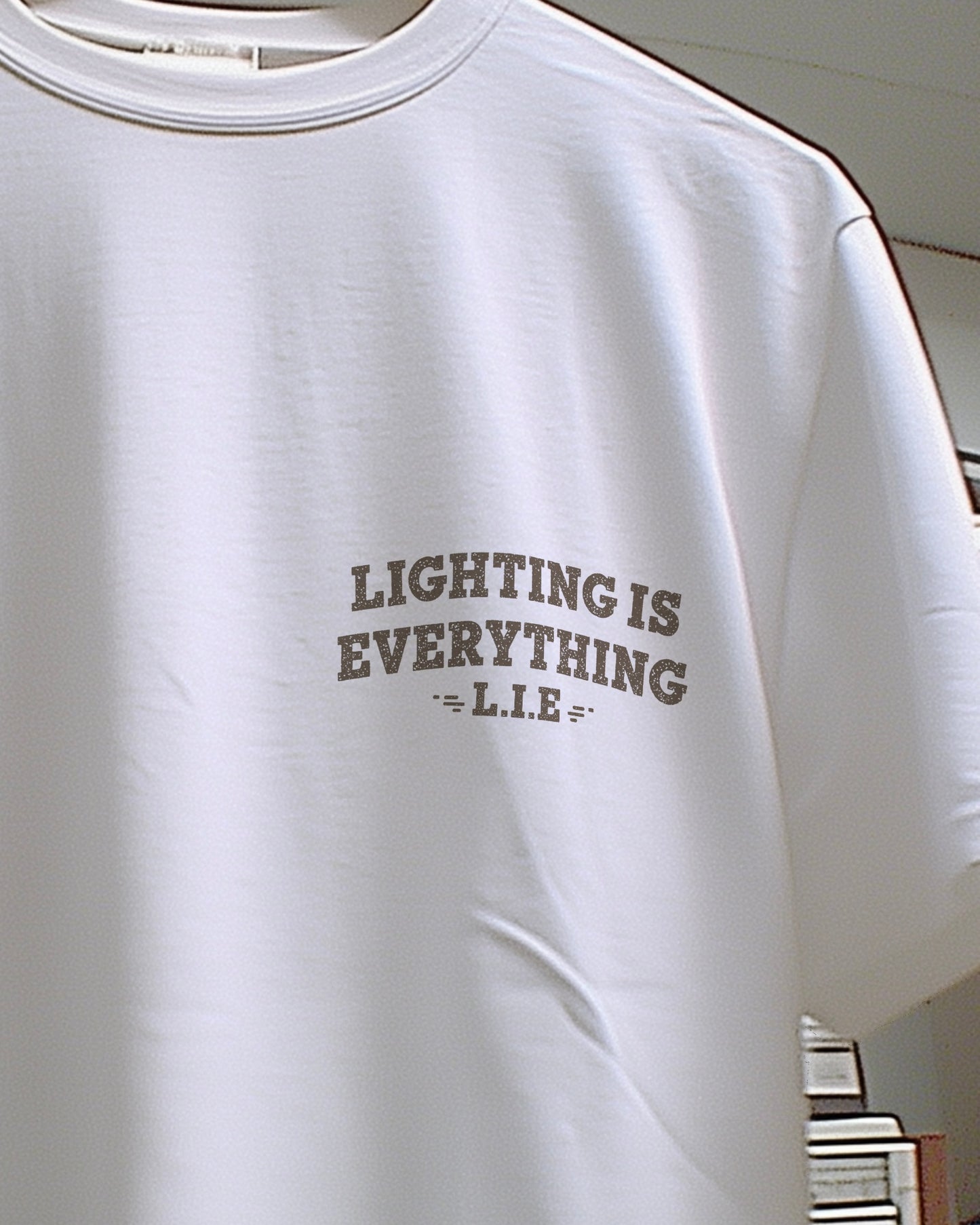 LIGHTING IS EVERYTHING - REGULAR WHITE T-SHIRT
