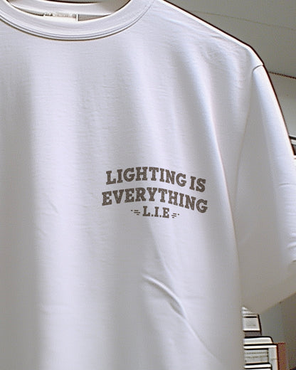 LIGHTING IS EVERYTHING - REGULAR WHITE T-SHIRT