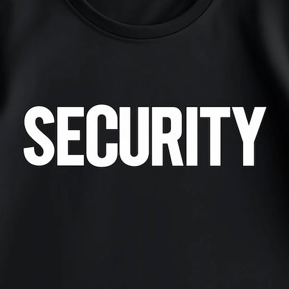 SECURITY - KIDS BLACK T-SHIRT