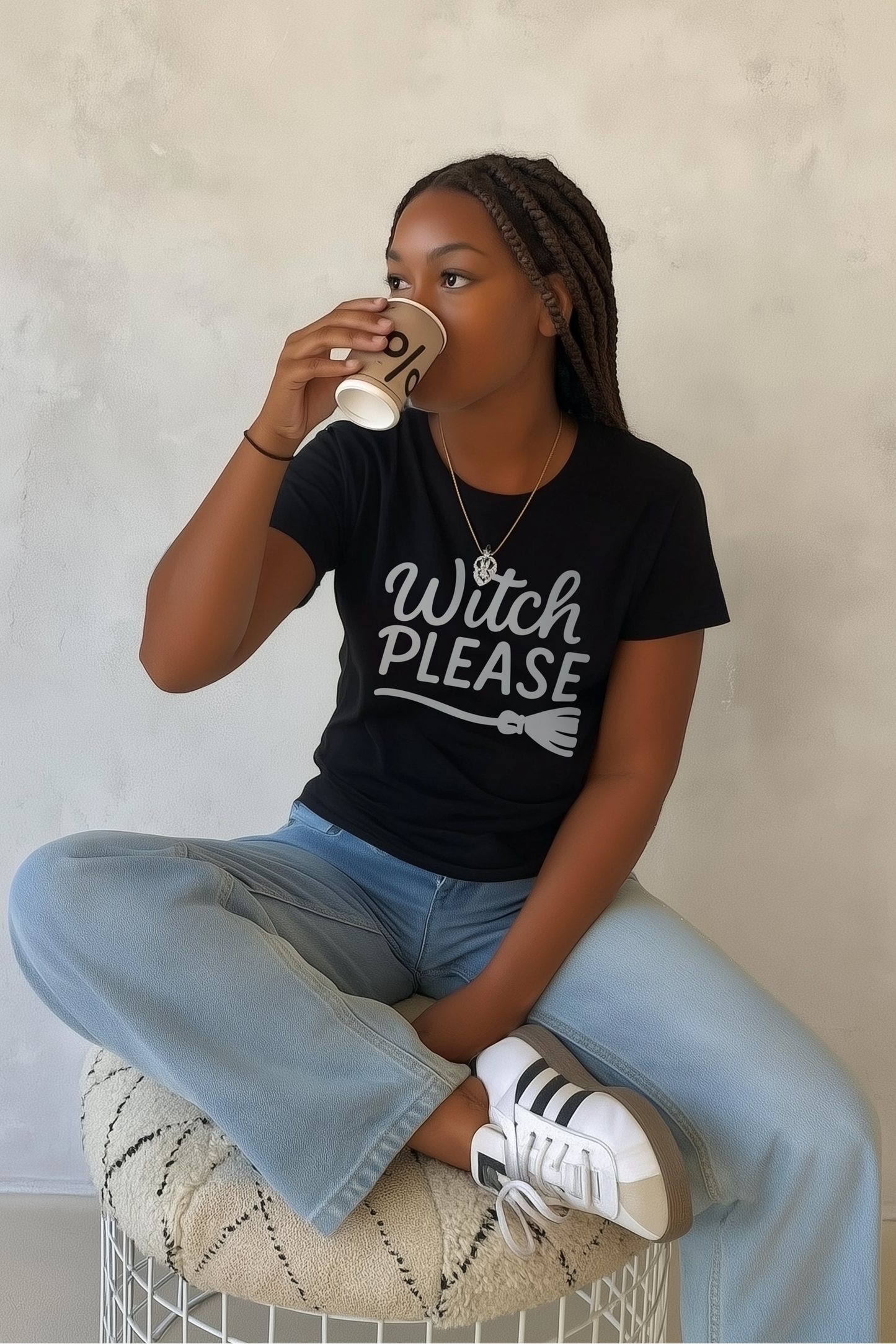 WITCH PLEASE - BLACK HALLOWEEN T-SHIRT